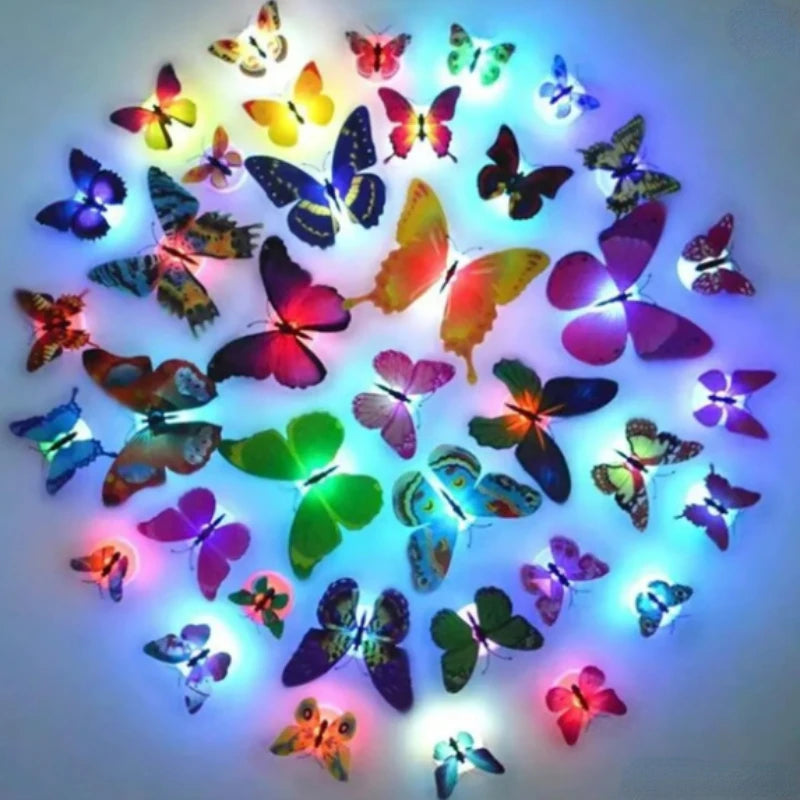 3D LED Butterfly Wall Stickers for Garden Decor - Smarsty