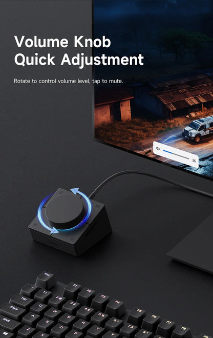 USB C Hub Docking Station Shortcut Buttons Volume Control
