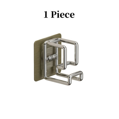 1/2/4/6Pcs Stainless Steel Washbasin Hook Multifunction Punch-free Kitchen Bathroom Rack Basin Storage Rack Towel Hanging Holder - Smarsty