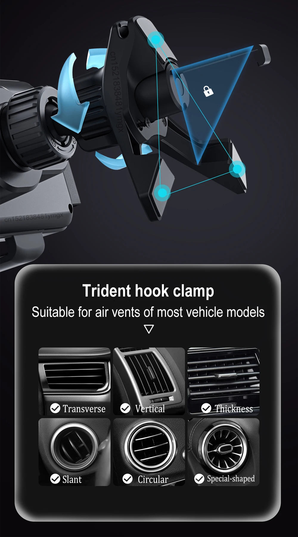 Car Wireless Charger Dual Coil Fold Screen Fast Charge - Smarsty