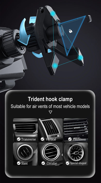 Car Wireless Charger Dual Coil Fold Screen Fast Charge - Smarsty