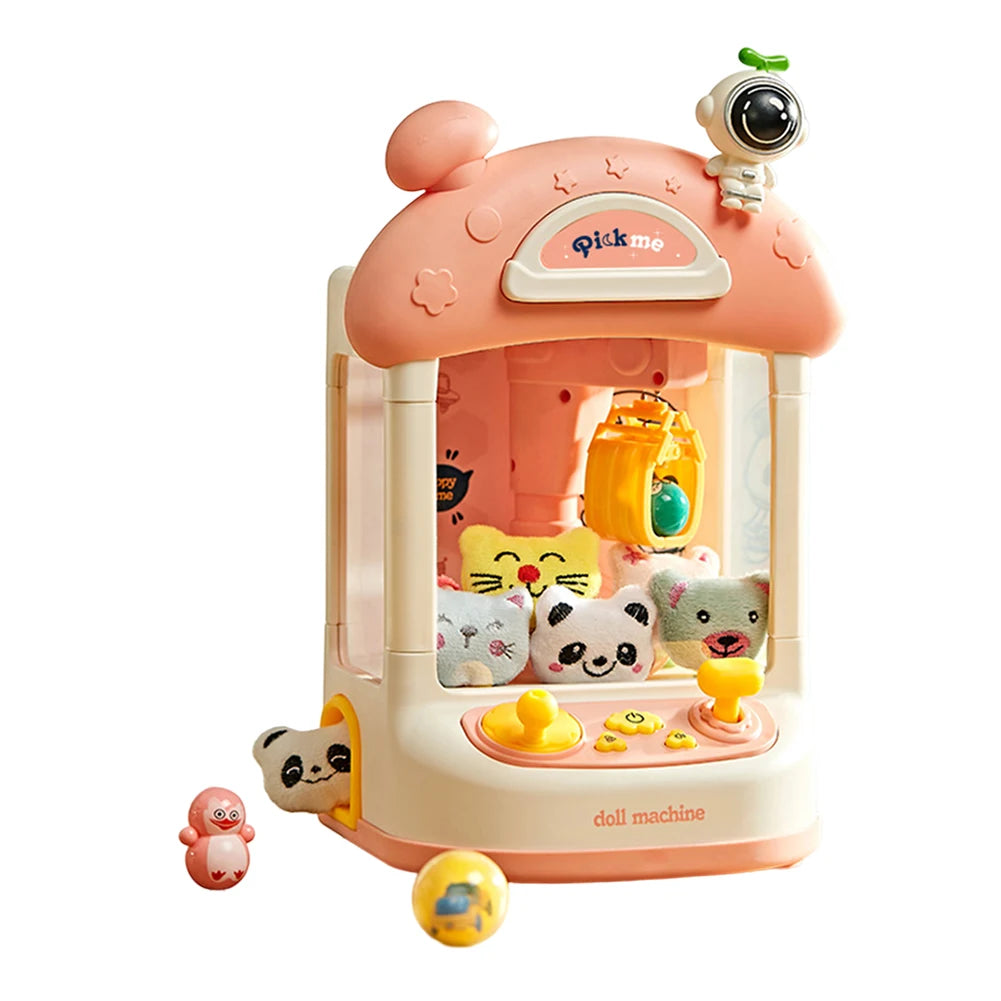 Mini Claw Machine Crane Machines Toy Large Claw Catch Toy Kids Coin Operated Play Game Clip Doll Toys Gifts for Girls and Boys