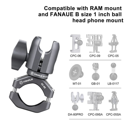 Motorcycle Phone Holder Handlebar Mount Quick Disassembly - Smarsty