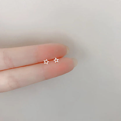 Hypoallergenic Heart Stud Earrings Minimalist Daily Wear - Smarsty