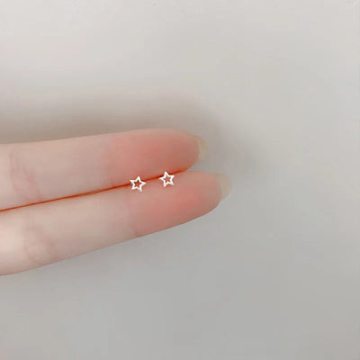Hypoallergenic Heart Stud Earrings Minimalist Daily Wear - Smarsty