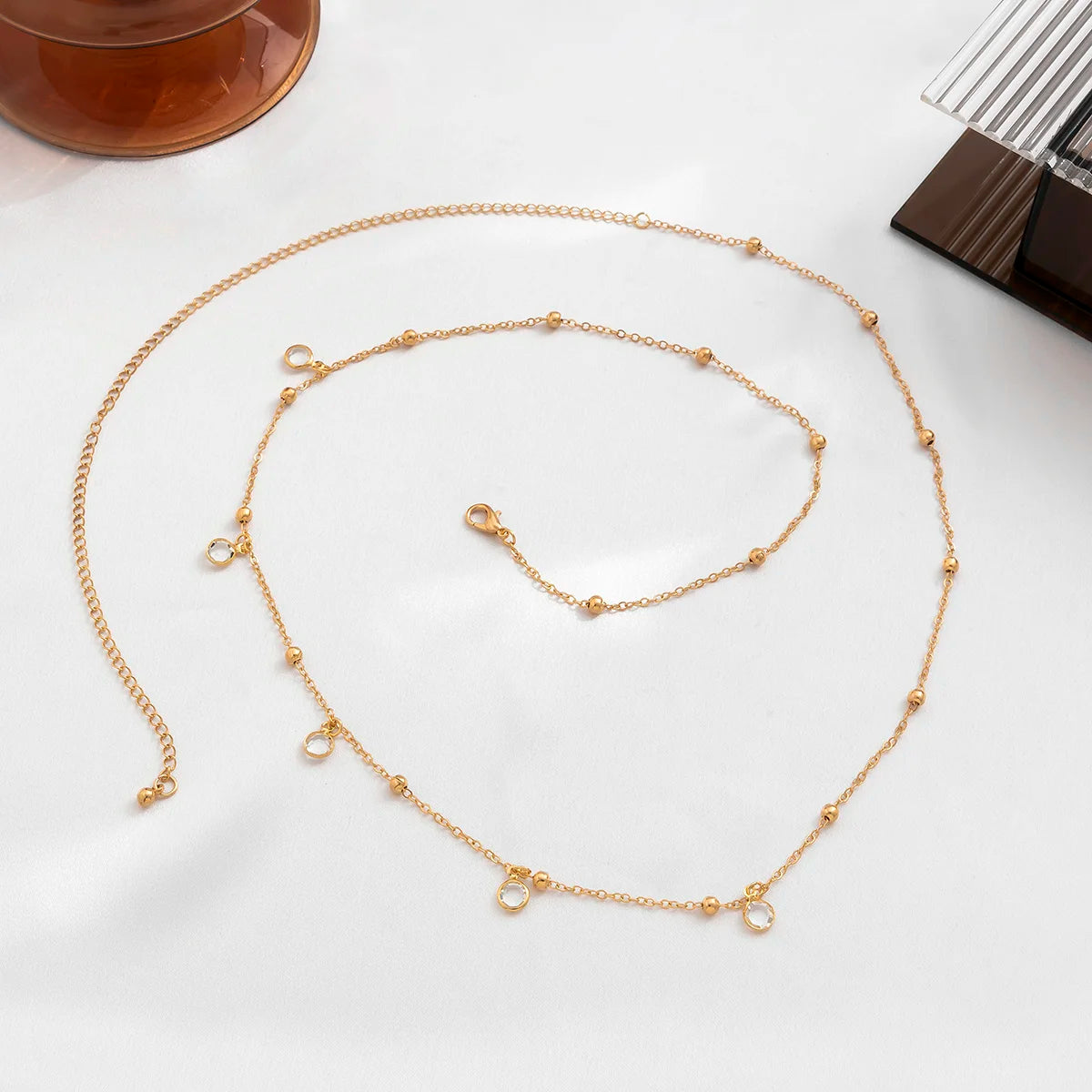 PuRui Sexy Crystal Glass Belly Chain for Women - Smarsty