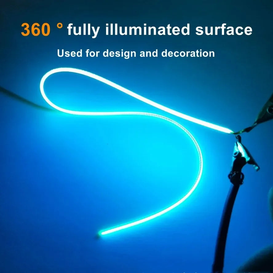 5PCS/Pack 3V LED Same End Filament Flexible Ultra Slim Spiral Bulb Retro Edison Bulb Lamp Parts Diode Lighting Strip Decoration - Smarsty