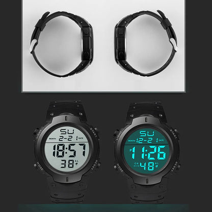 Men's Digital LED Sports Watch with Multi-Functional Features - Smarsty