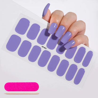 Long-Lasting Semi-Cured Gel Nail Stickers for Easy Application - Smarsty