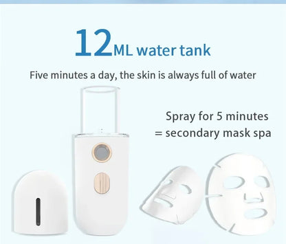 Mini Portable Humidifier Nano Mister Facial Steamer for Hydrated Skin - Smarsty