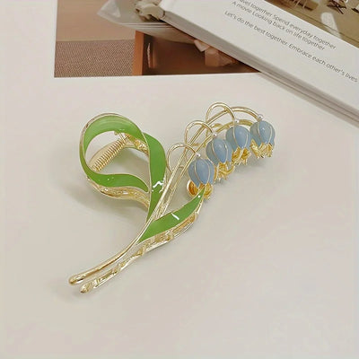 Bell Orchid Hair Clip Large Premium Scratch Resistant - Smarsty