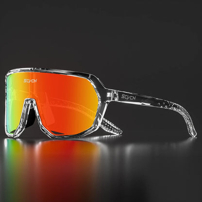 SCVCN Photochromic Cycling Glasses Bike Mountain Bicycle Golf UV400 Sunglasses Sport Protection Glasses for Men Women Baseball