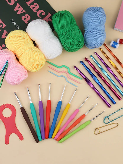 KRABALL Crochet Hook Set with Yarn Accessories Bag - Smarsty