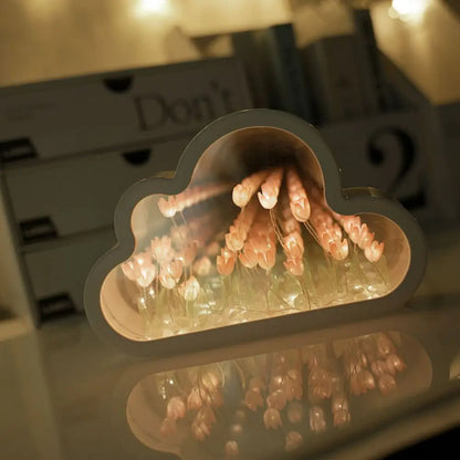 Handmade Tulip Flower LED Night Light for Bedroom Decor - Smarsty