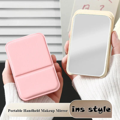 Cute Portable Makeup Mirror With Slim Foldable Design - Smarsty