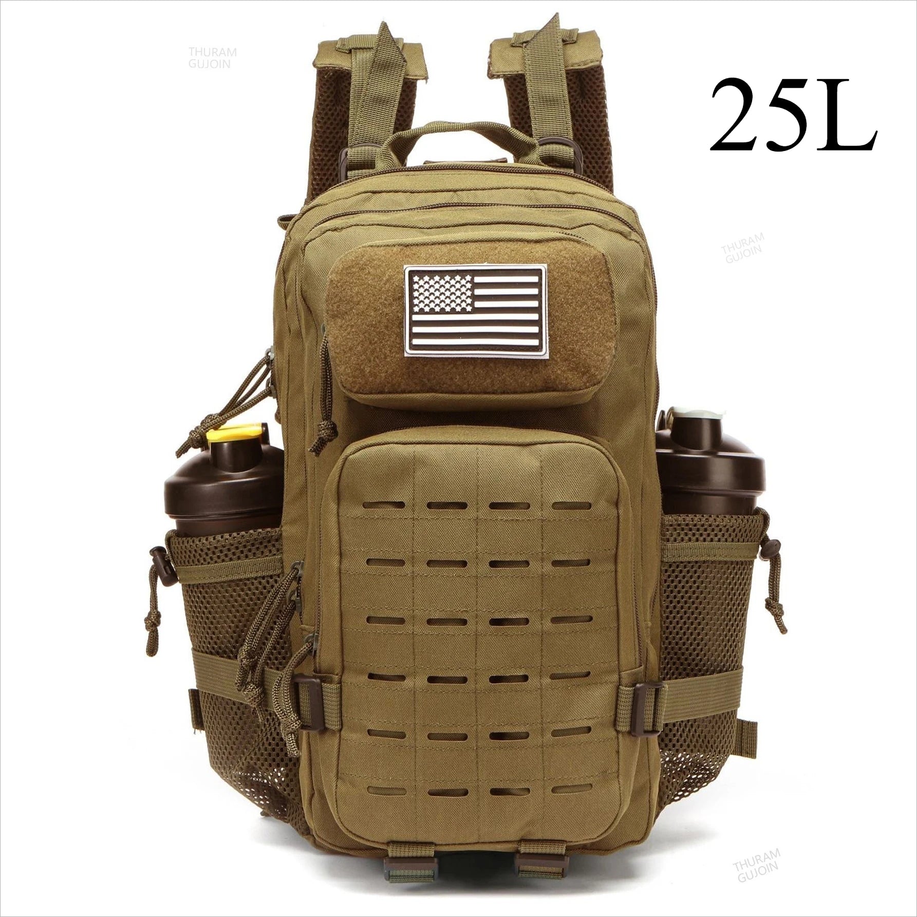 25L/50L Tactical Backpack Bag Hunting MOLLE Backpack GYM For Men EDC Outdoor Hiking Rucksack Witch 2 Bottle Holders - Smarsty