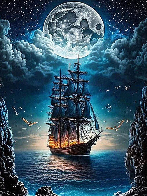 Huacan Full Diamond Embroidery Scenic Cross Stitch Kit - Smarsty