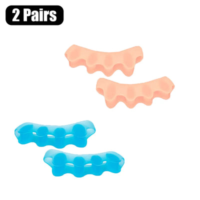 Toe Separators Doctor Recommended Correct Foot and Bunion Pain,Plantar Fasciitis Toe Straightener to Improve Functional Mobility - Smarsty