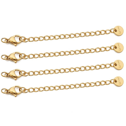 Stainless Steel Extension Chains Lobster Clasps Durable - Smarsty