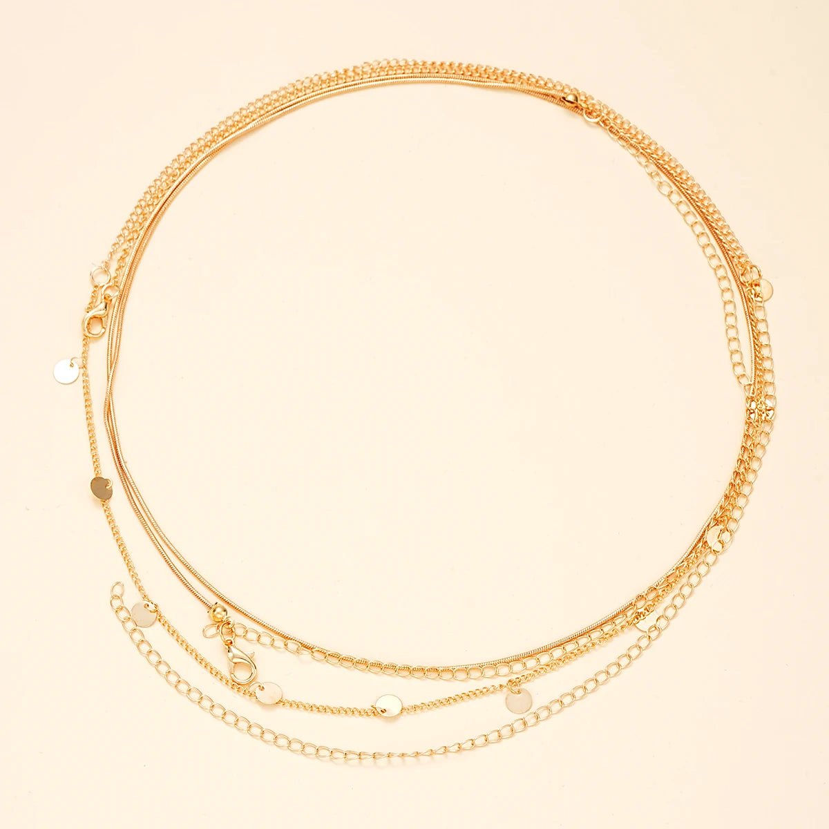 Round Coin Tassel Pendant Body Chain for Summer - Smarsty