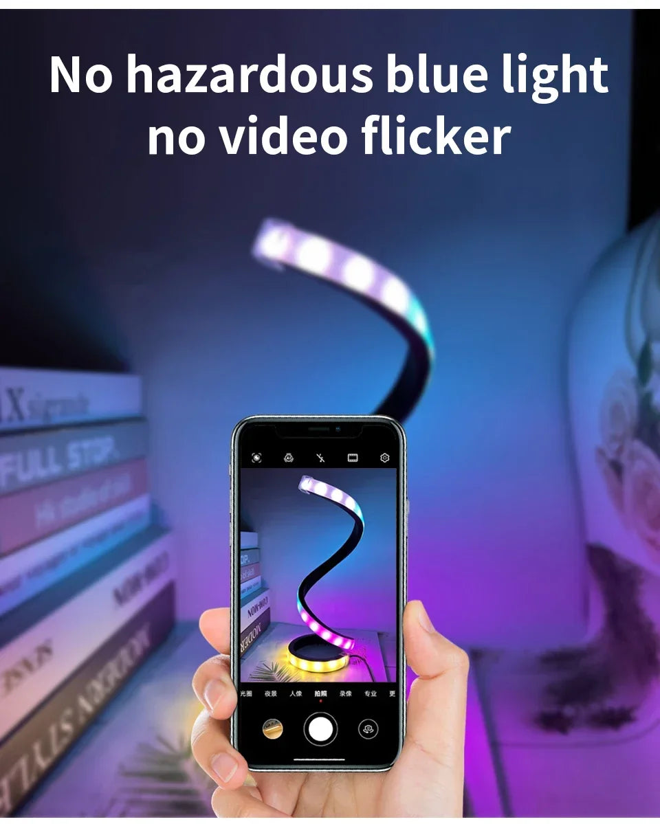 Creative LED Desk Reading Lamp with Dimmable Feature - Smarsty