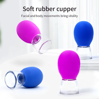 Silicone Cupping Massage Set for Anti-Aging Treatment - Smarsty