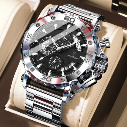 Luxury Waterproof Men's Chronograph Watch with Calendar - Smarsty