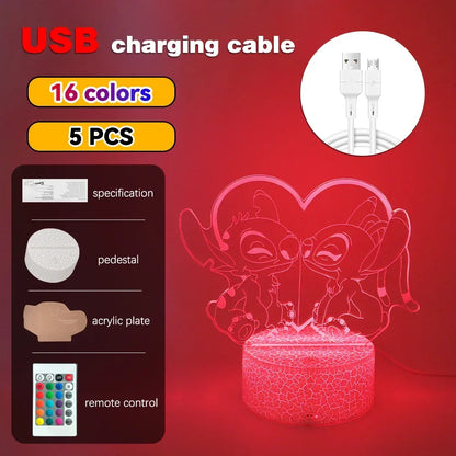 3D Illusion LED Night Light with Remote Control - Smarsty