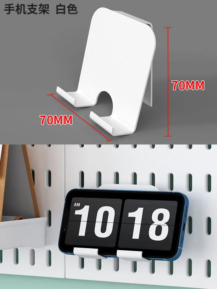 No Punching Pegboard Wall Organizer Panel Shelves For Gamer Room,bathroom,kitchen Storage Rack Organizer Pegboard Accessories