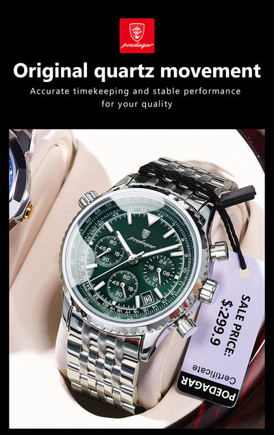 Luxury Men's Waterproof Chronograph Quartz Watch - Smarsty