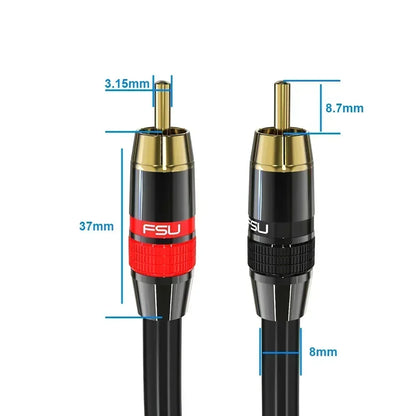 Coaxial Digital Audio RCA Cable for Superior Sound Quality - Smarsty