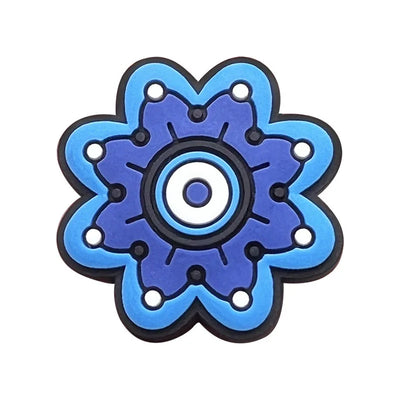Evil Eye Shoe Charms for Crocs Accessories Blue Eyeball Monster Badge Women Buckle Kids Pins Decoration Jeans Shoes Accessories - Smarsty