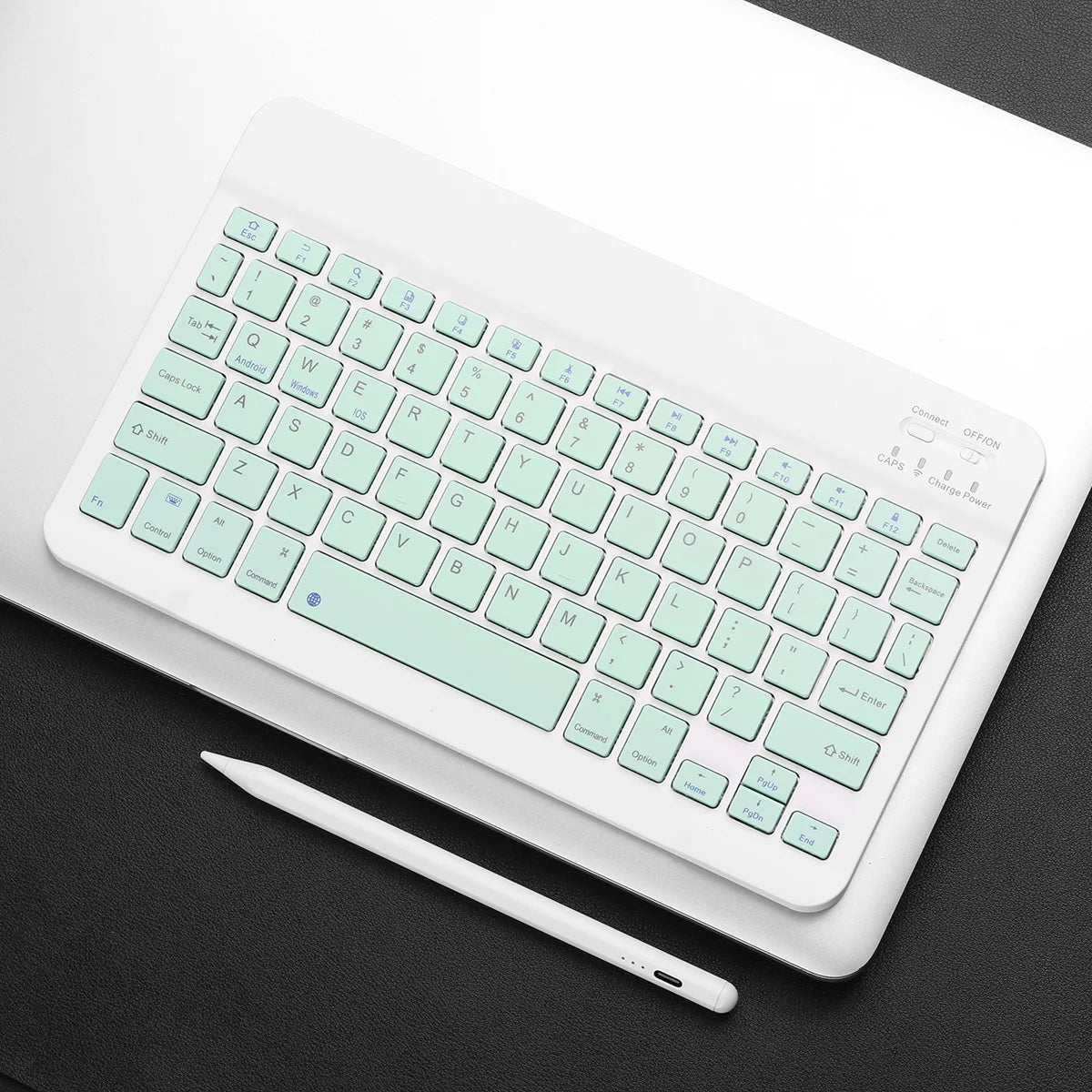 Bluetooth Keyboard For iPad Tablets Portable Wireless Slim