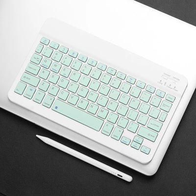 Bluetooth Keyboard For iPad Tablets Portable Wireless Slim - Smarsty