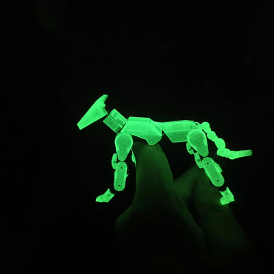 DIY Luminous T13 Multi-Jointed Movable Shapeshift Robot 3D Printed Mannequin Lucky robot and dog Action Figures Toys kids Gifts - Smarsty