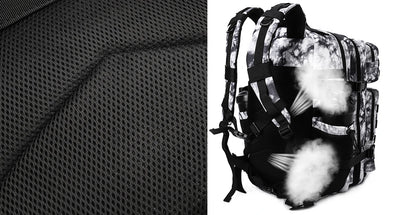 LHI 45L Tactical Backpack for Men and Women Large Athlete Gym Bag Outdoor Sports Hiking Survival Rucksack with Bottle Holder - Smarsty