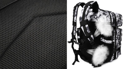 LHI 45L Tactical Backpack for Men and Women Large Athlete Gym Bag Outdoor Sports Hiking Survival Rucksack with Bottle Holder - Smarsty