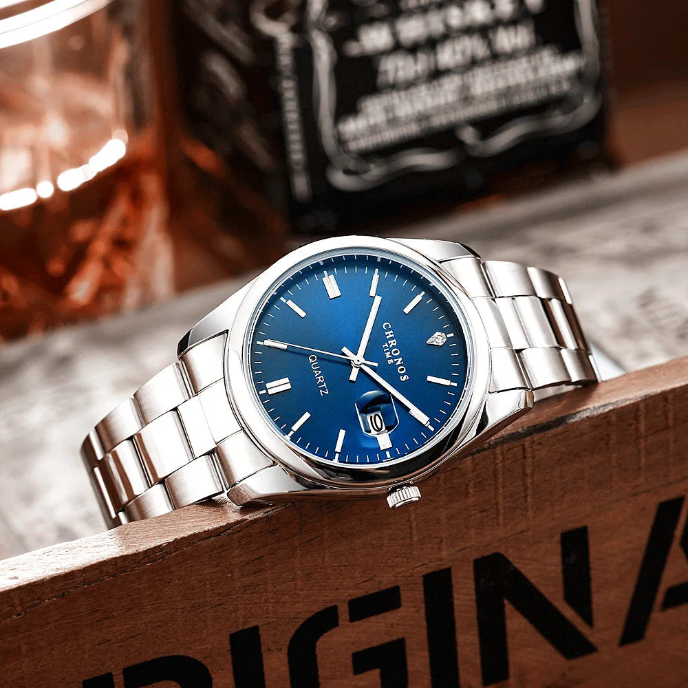 Chronos Luxury Waterproof Men's Wristwatch with Luminous Dial - Smarsty
