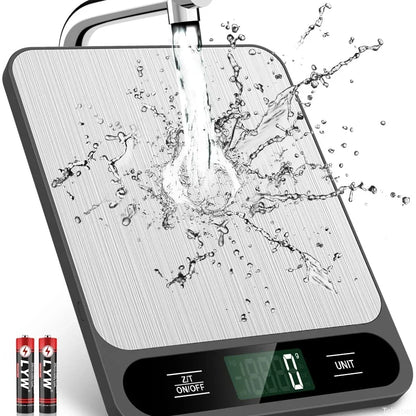 Digital Kitchen Scale With LED Display Waterproof Design - Smarsty