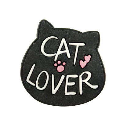 1pc Cute Cartoon Cats PVC Shoe Charms for Clogs Accessories Shoe Decorations Sandals Pins DIY Kids Women Beach Bags Accessories