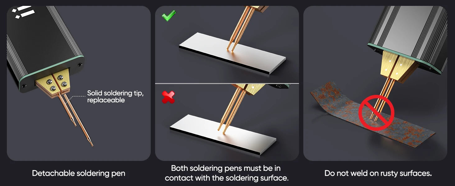 Seesii 80 Gears Mini Portable Spot Welder Spot Welder with Digital Display Upgraded Handheld Welding Nickel Sheets 0.1-0.2mm