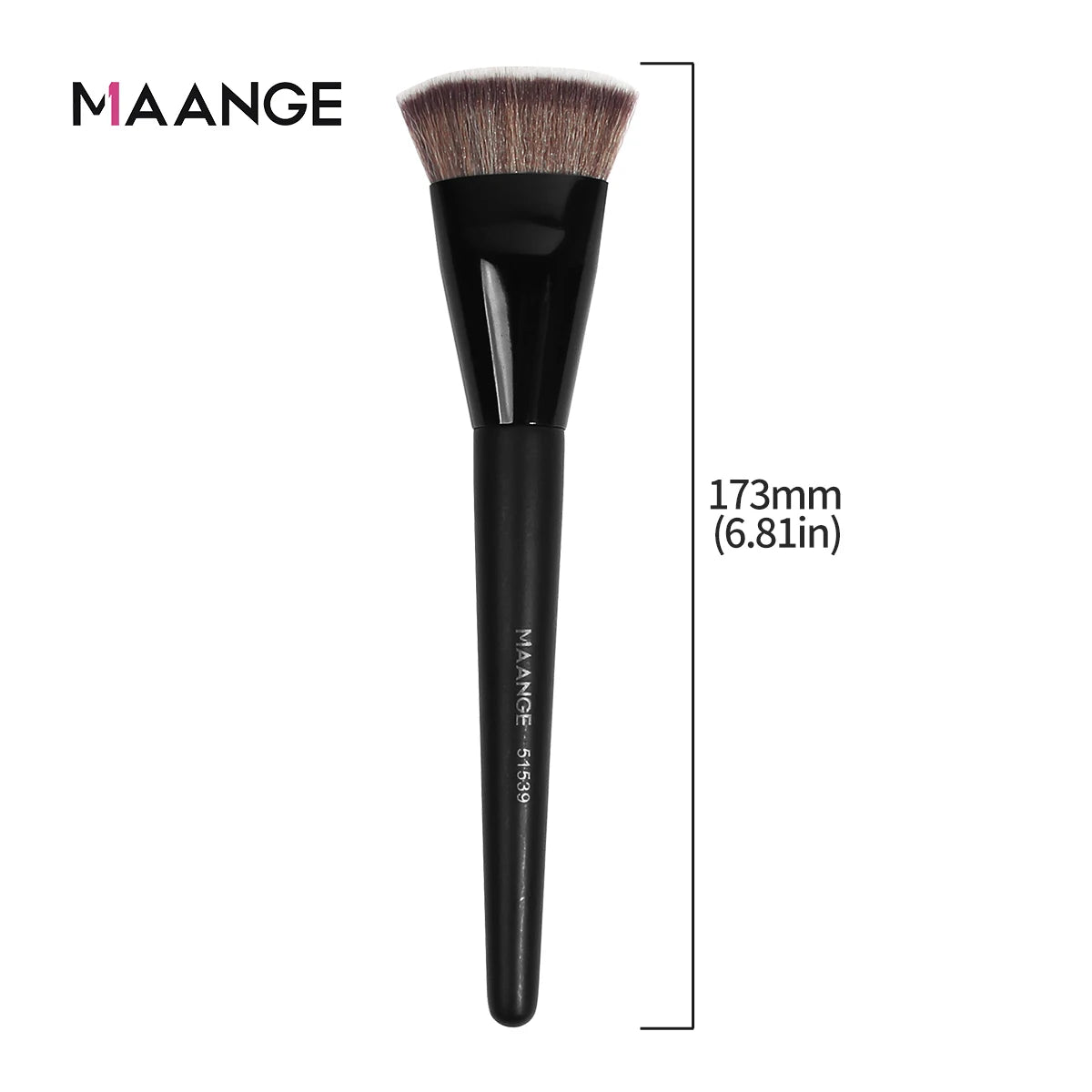 MAANGE Flat Round Makeup Brush for Flawless Application - Smarsty
