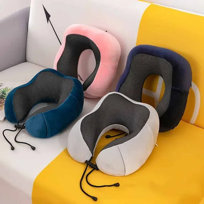 U Shaped Memory Foam Neck Pillow for Travel Comfort - Smarsty
