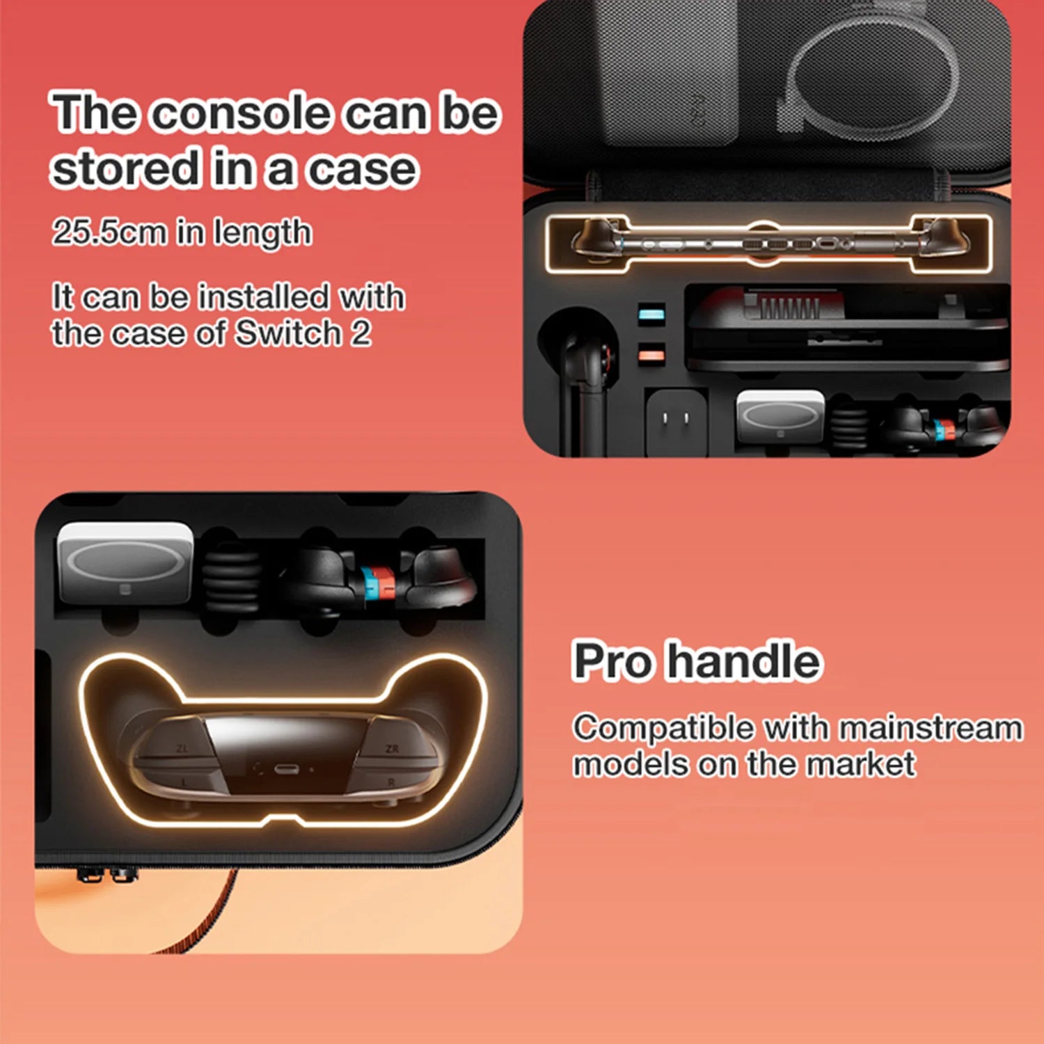 Large Capacity Storage Bag for Switch 2 Accessories - Smarsty