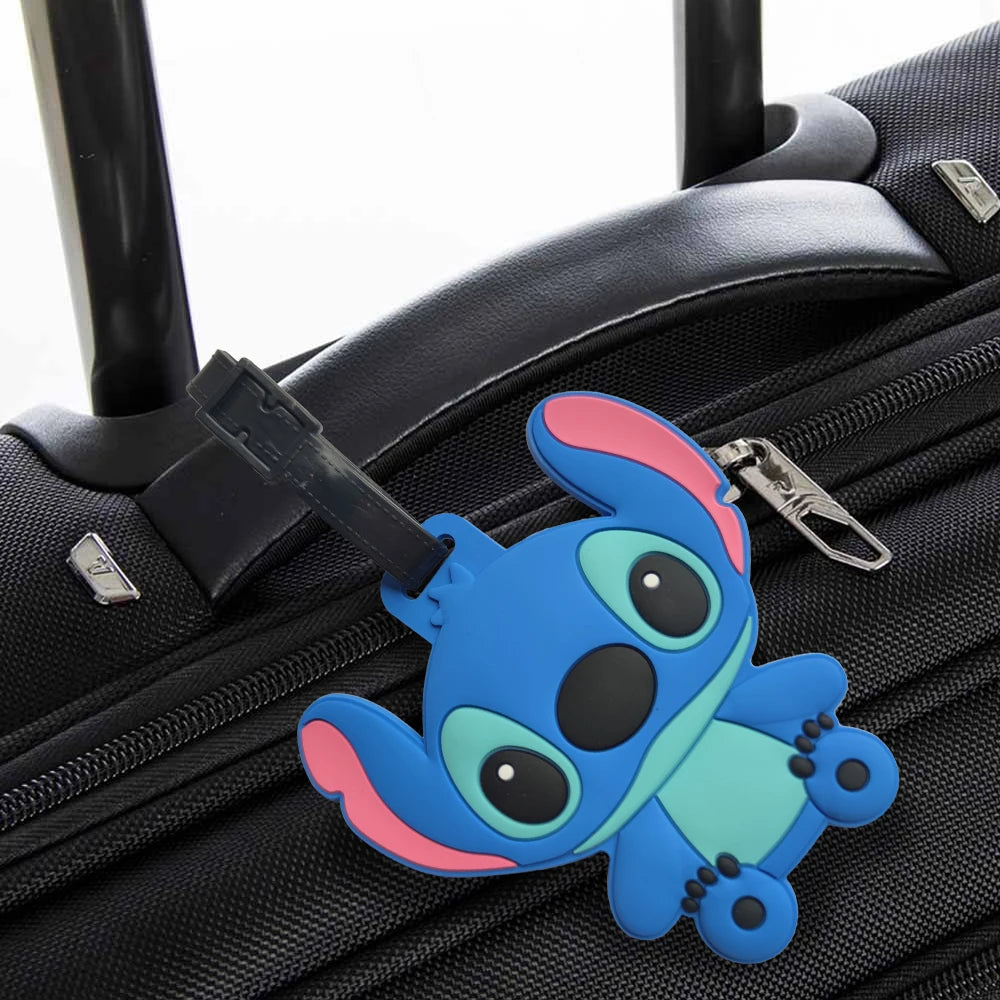 Disney Anime Cute Stitch Luggage Tag Suitcase ID Addres Holder Baggage Boarding Tags Portable Label - Smarsty