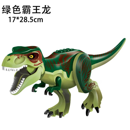 Jurassic World 3 Brutal Raptor Building Blocks Dinosaur Bricks Tyrannosaurus Indominus I-Rex Assemble Toy For Children by Smarsty