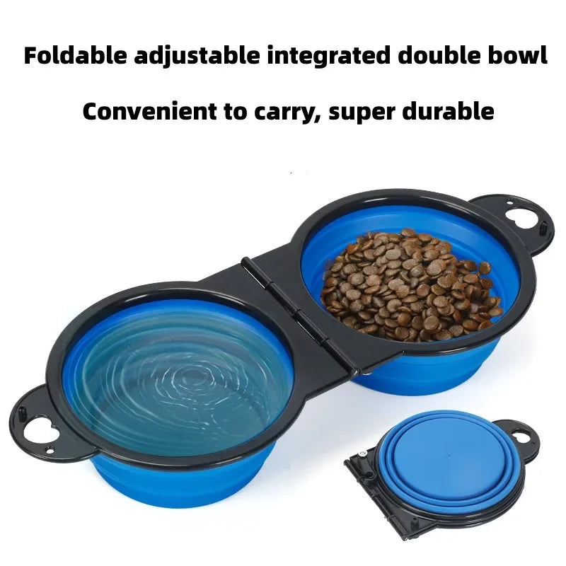Foldable 2-in-1 Travel Bowl for Dogs and Cats - Smarsty