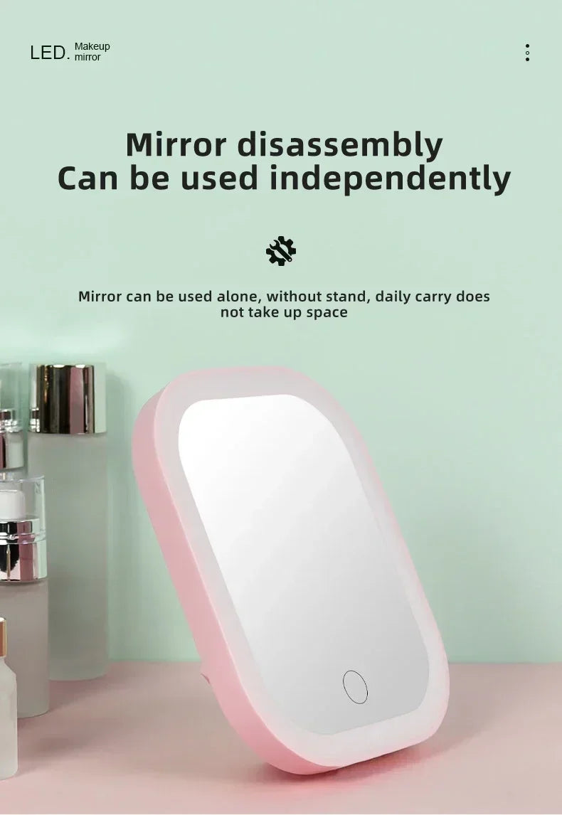 LED Vanity Mirror with Adjustable Three-Color Light - Smarsty