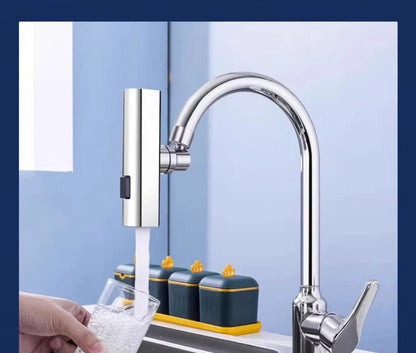 Universal Swivel Faucet with Three-Mode Splash Proof Nozzle - Smarsty