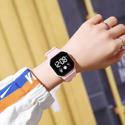 Kids Waterproof Sport Digital Watch with Silicone Strap - Smarsty